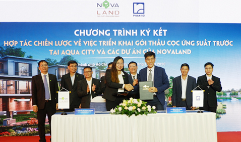 Signing ceremony between Phan Vu and Novaland