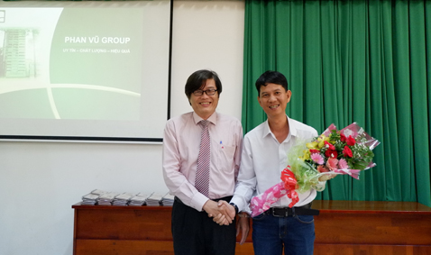 The seminar for students of Tien Giang University