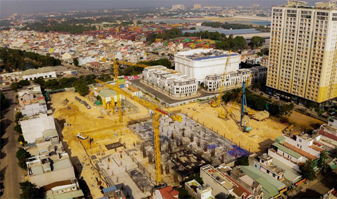 Khoan hạ cọc sôi động cùng làn sóng BĐS tại Bình Dương