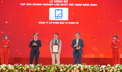 Phan Vũ tiếp tục có mặt trong Top 500 DN lớn nhất Việt Nam