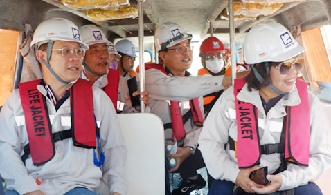 The B.O.D visits and works at Ca Mau 1 Wind Power Project