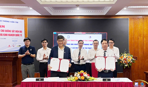 Phan Vu signed strategic partnership with University of Transport and Communications